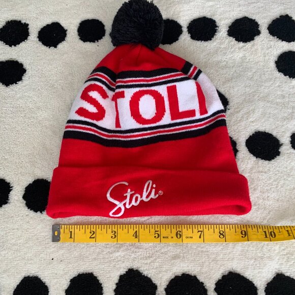 Stoli Vodka Pom Beanie Knit Toque - Picture 5 of 6